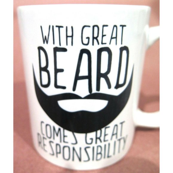 WITH GREAT BEARD COMES GREAT RESPONSIBILITY Coffee Cup Mug by Inkjet - Picture 4 of 8